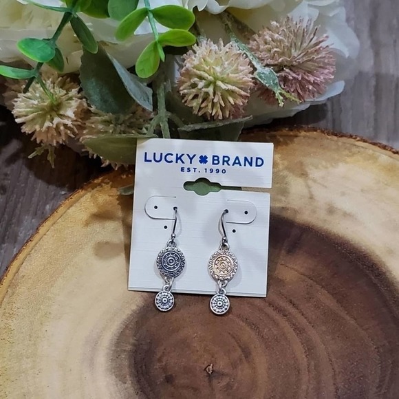 NEW Lucky brand circle drop‎ earrings - Picture 1 of 2